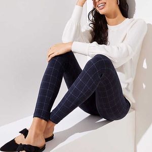 Loft plaid ponte leggings